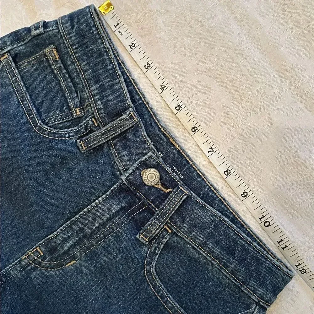 Old Navy Kids Blue Denim Jeans Shorts High Rise Size 12